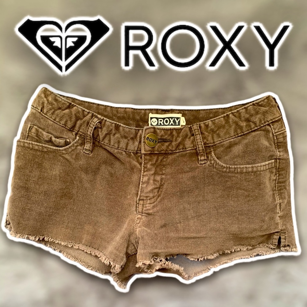 Roxy brown corduroy shorts